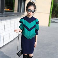 Tassel Pullover Sweater Dress
