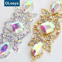 Crystal Sew On Rhinestone Appliques Garments