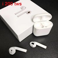 2019 Touch Sensor In Ear i200 tws headset Qi wireless Charger V5.0 earphone i200tws Wireless Mini Earbud Headset