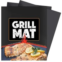 Heat Resistant Bbq Tools Reusble PTFE Cooking Mat Black Grill Mat Set of 5 Non-stick Bbq Mat Grill