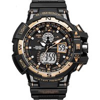 SMAEL Watch 1376 Hot Male Sports Watches Chronograph Analog Led Clock Waterproof Big Dial Military Men Quartz Digital WristWatch