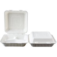 Biodegradable 3 Compartment Disposable Lunch Box