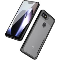 Shockproof Hybrid TPU PC Soft Clear Mobile Phone Back Cover for Google Pixel 2 2XL 3 3a 3XL 3aXL Case