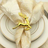 China manufacturer wholesale table make decorative gold rose animal napkin rings