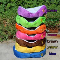 Soft Plush cotton Dog Bed , Stuffed doggie lounge