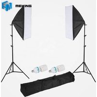 Meking E27 300w Bulbs Light Stands Photo Video Studio Light Kit For Photo Shooting