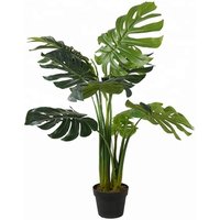 Highly Simulation PEVA 110cm Decorative Artificial Bonsai Monstera Deliciosa Tree Plant