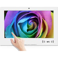 L shape Desktop POE android 8.1 tablet PC 10.1 inch kiosk advertising display NFC RJ45