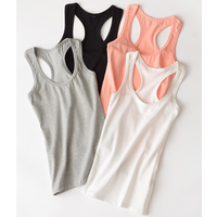 Scoop Neck Racer Back Tank Top
