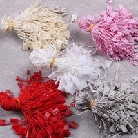 factory supply!!! wholesale plastic tag garment hang tag with nylon string 1000pcs/PACK