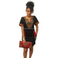 Traditional African Print Dashiki Dress