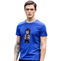 Cotton Round Neck Embroidered T Shirt