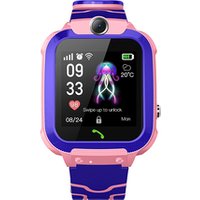 YQT tracking kid smartwatch cell child baby children smart tracker kids gps watch phone Round screen Q12