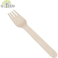100 Disposable Wooden Forks Parties