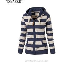 Striped Long Sleeve Hoodie