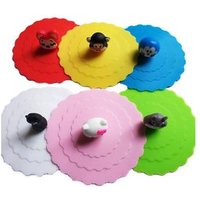 2019 New Cute Anti-dust Coffee Mug Seal Lid Cap Silicone Glass Cup lid Cover
