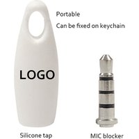 MIC Sound Blocker Audio MIC Lock in Earplug Jack Anti-Audio Device Privacy Protection for Laptops Phones Tablets