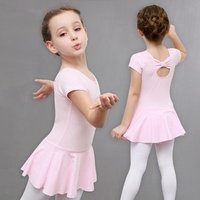 Short Sleeve Cotton Ballet Leotard Olds