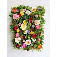Hot sale Artificial silk flower wall backdrop for wedding decoration