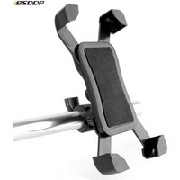 Amazon top seller 2019 black motorcycle phone bracket 3.5-6.5 inch handle bar and mirror seat bicycle mobile phone holder bike