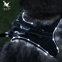 LED Rechargeable Flashing Reflective Dog Harness Vest