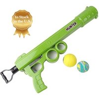 Semi Blast Plastic Pet Toys Dog Tennis Ball Thrower Launcher Gun with 2 EVA Foam Balls Automatic Dog Ball Launcher