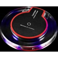 Cheapest 2018 qi fast wireless charger for smart mobile phone Crystal LED wireless car charger
