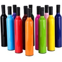 Free Sample Multi Color Various Patterns 3 Fold Available Wine Bottle Umbrella with Logo Prints
