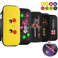 EVA Storage Bag Cover Case for Nintendo Switch for NS Console with Free HD Screen Film Protector & 2pcs Joycon Caps