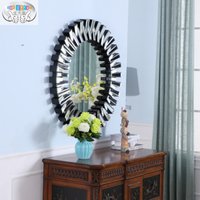 TOP MIRRIR Household Wall PU Decorative Mirror