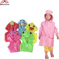 Foldable Waterproof Cartoon Animal Rain Poncho