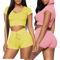 High Elastic Ribbed Cropped Set Cap