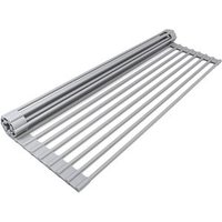 Durable Silicone Covered Roll Up Dish Drying Rack