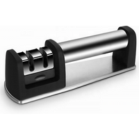 Cooking utensils Knife Sharpener for Straight and Serrated Knives black knife sharpener