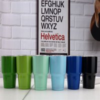 30 oz Custom Stainless Steel Blank Cup Vacuum Insulated Stemless Wine Glass Tumbler Cup With Lid