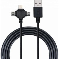 Wholesale 1M PVC Micro 5 pin Usb C Data line for smart Phone Fast Charger 3 In 1usb Cable