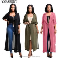 Chiffon Duster Trench Coat