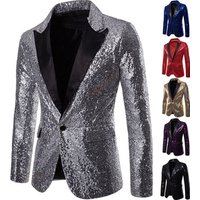 Sequin Slim Fit Blazer Party Wear
