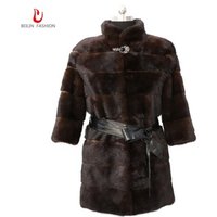 Long Mink Fur Coat