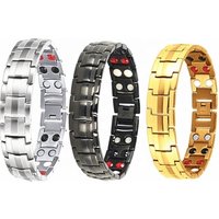 Healthcare Germanium Negative Stainless Bio Magnetic Bracelet Pain Relief Energy Bracelet
