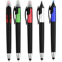 Custom Logo Plastic Touch Screen Ball Stylus Pen highlighter