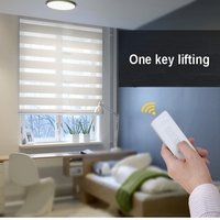 Motorised Sheer Zebra Fabric Roller Blind