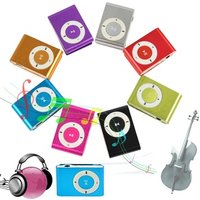 High Quality Portable Mini Clip Sports Music Mp3 Player with headphone and charging cable support memory card TF card
