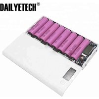 USB Power Bank Charger Case DIY Pack 8X 18650 Battery Case for Mobile Phone with torch