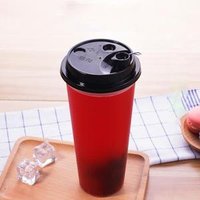 Small capacity milk tea cup disposable plastic PP injection frosted cup