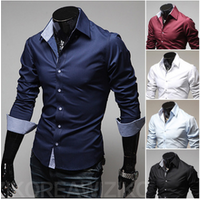 Long Sleeve Striped Dress Shirt