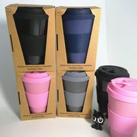 Colourful Bamboo Fibre Travel Coffee Mug