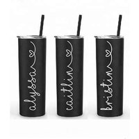 Wedding Bridal Party 20oz skinny stainless steel tumbler