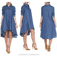 Denim High Low Dress