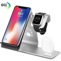 High quality 3 in 1 Super Convenient Wireless Charging Dock Stand Station For iPhone Apple Earphone Watch Charger